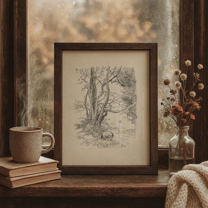 Eeyore Print: Winnie the Pooh Vintage Nursery Art