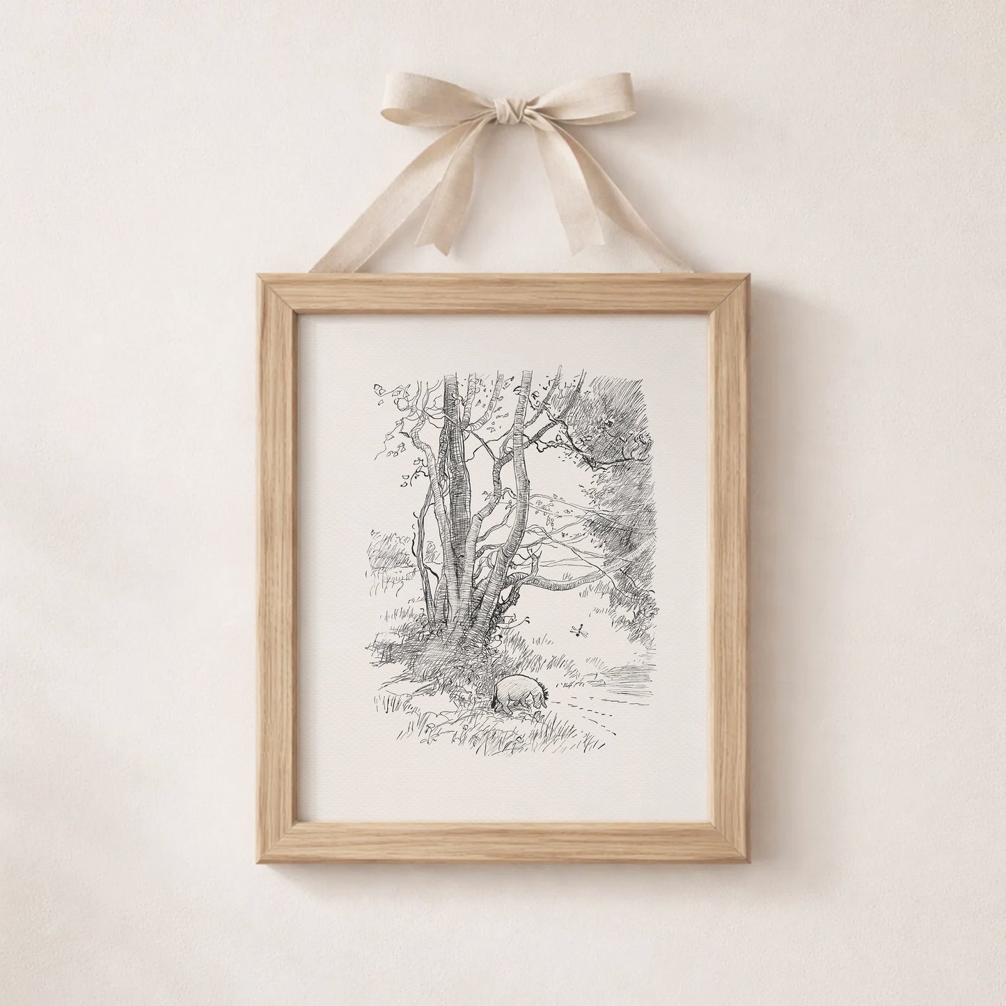Eeyore Print: Winnie the Pooh Vintage Nursery Art