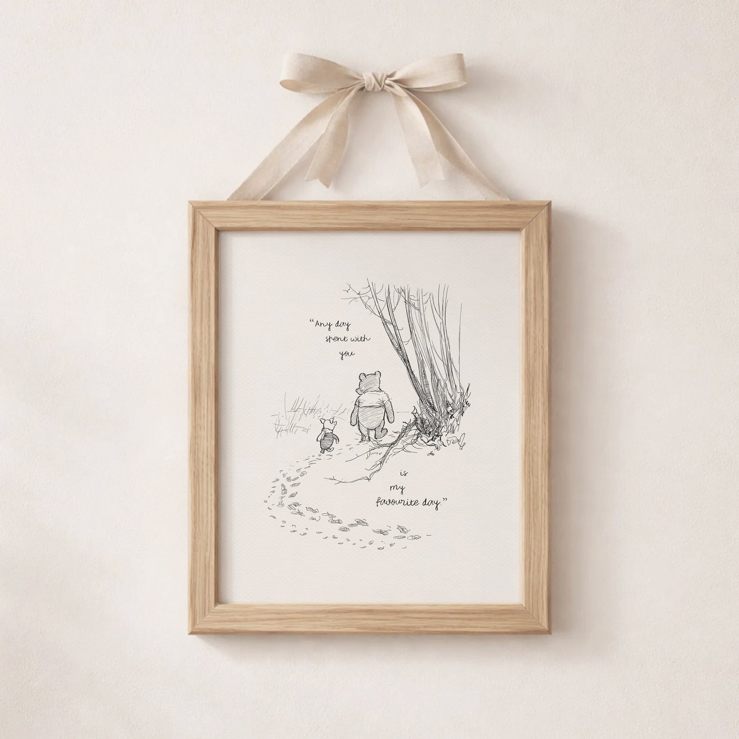 Winnie the Pooh Quote Print: Vintage Style Illustration