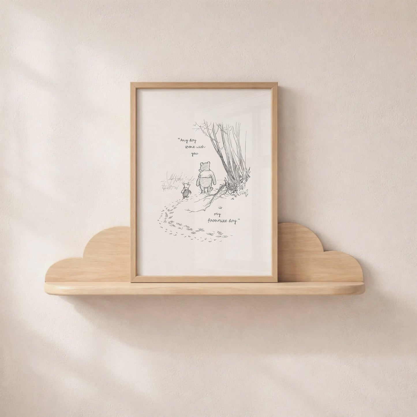 Winnie the Pooh Quote Print: Vintage Style Illustration