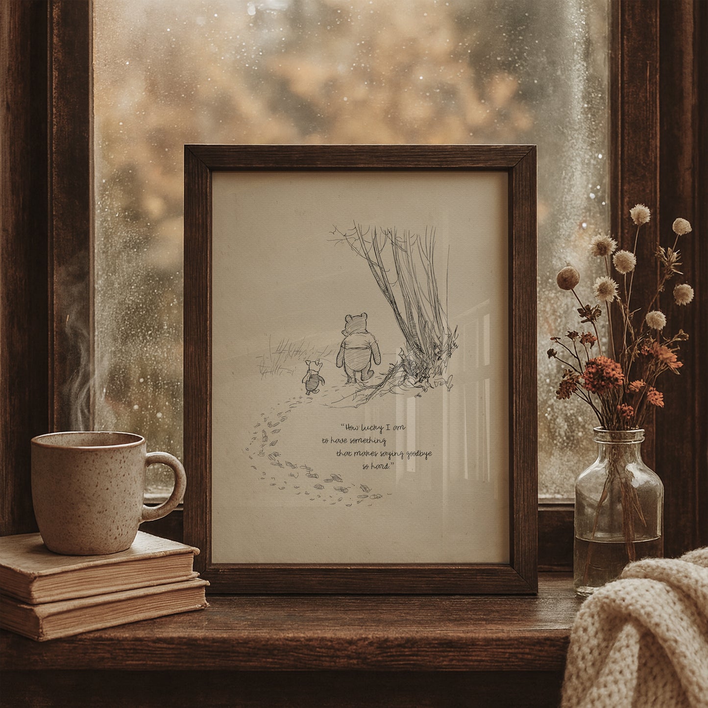 Winnie the Pooh Quote Print: Classic Shepard Illustration