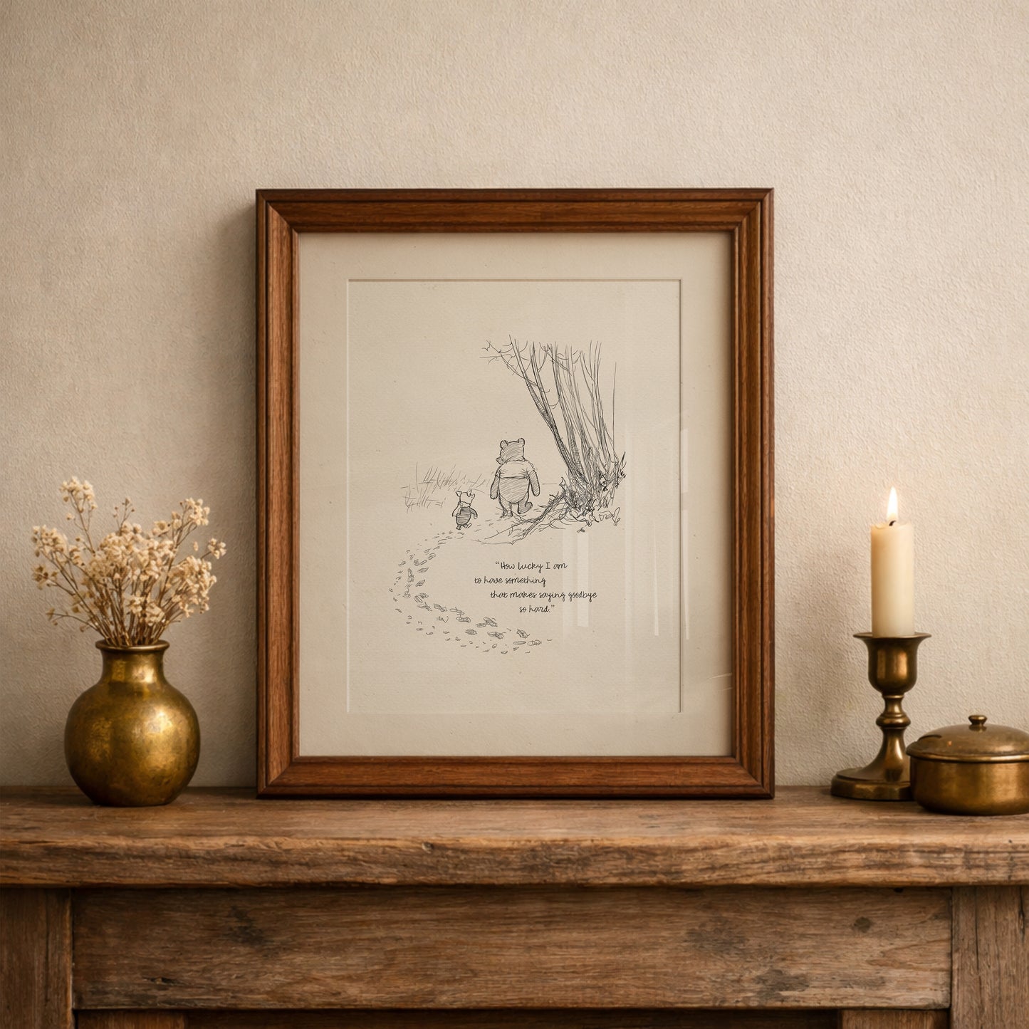 Winnie the Pooh Quote Print: Classic Shepard Illustration