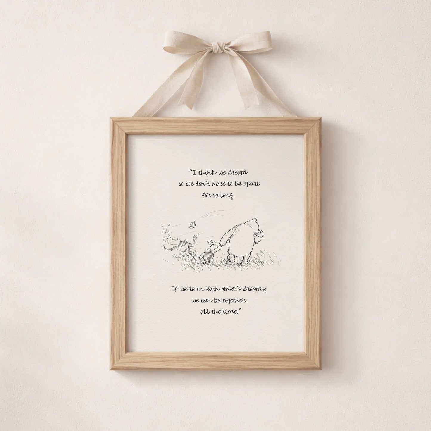 Winnie the Pooh Quote Print: Vintage Style Illustration