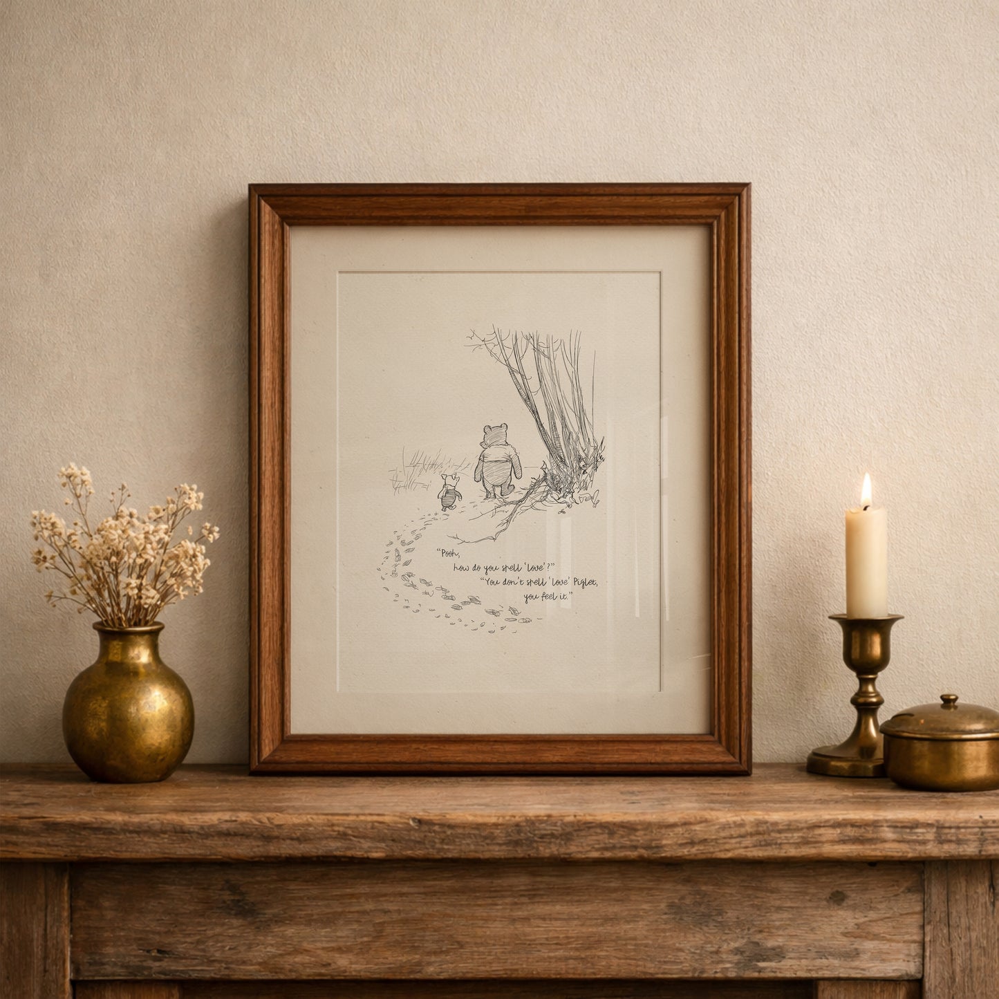 Winnie the Pooh Quote Print: Classic Nursery Wall Art