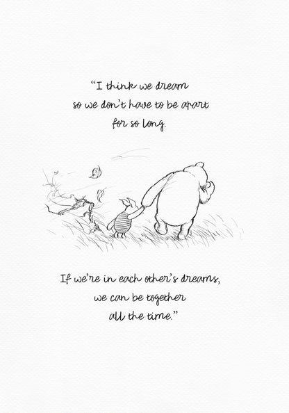 Winnie the Pooh Quote Print: Vintage Style Illustration