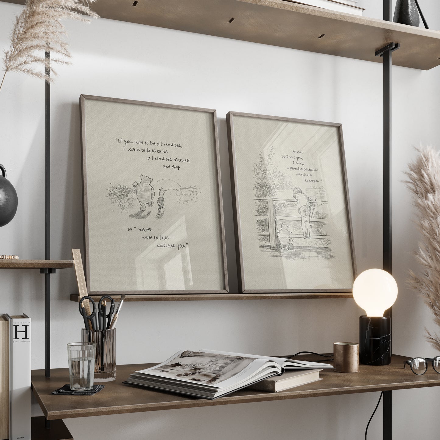 Winnie the Pooh Quote Print: Classic Vintage Style Illustration