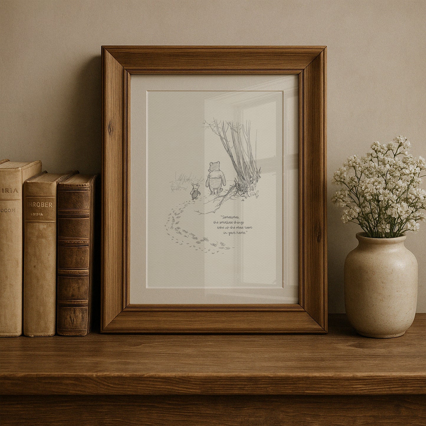 Winnie the Pooh Quote Print: Classic Shepard Illustration