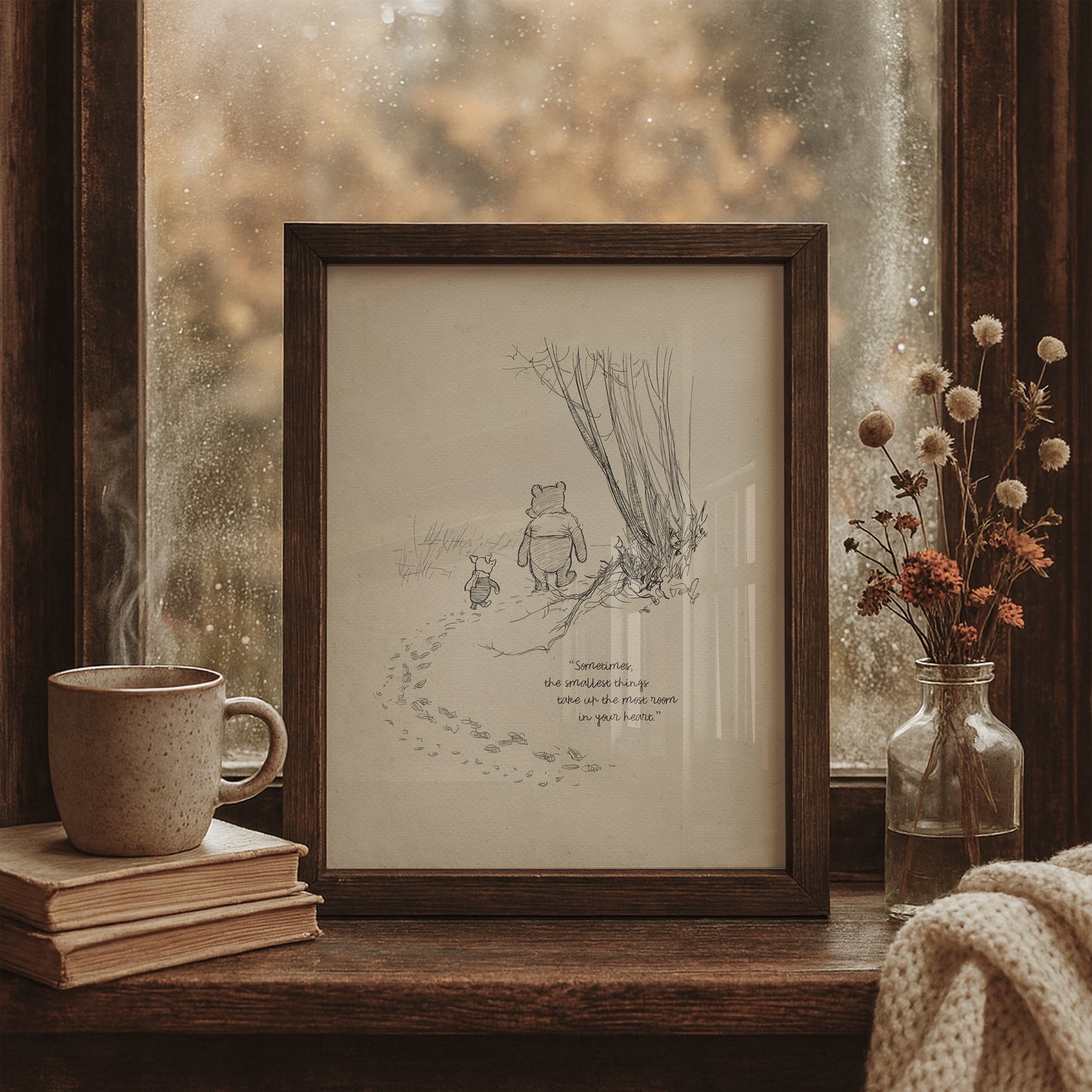 Winnie the Pooh Quote Print: Classic Shepard Illustration