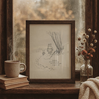 Winnie the Pooh Quote Print: Classic Shepard Illustration