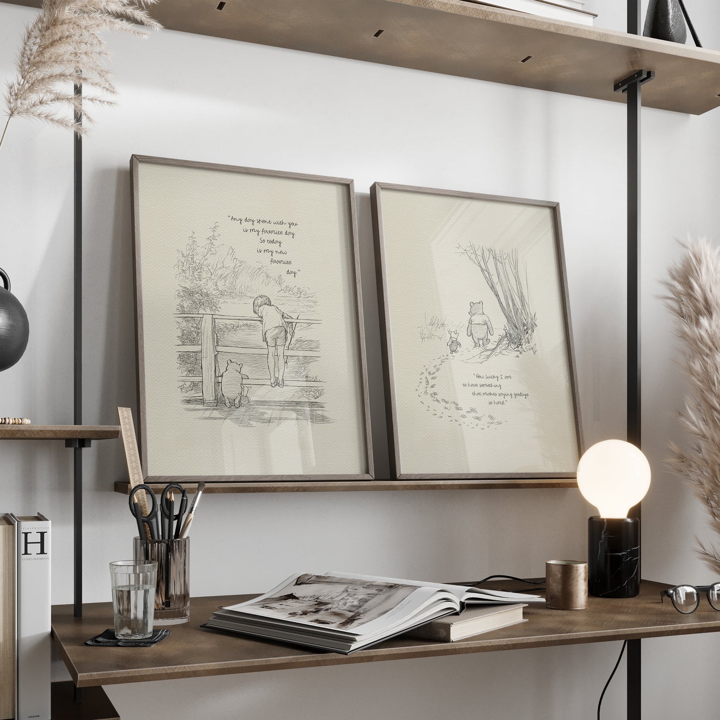 Winnie the Pooh Print: Classic Vintage Nursery Wall Art