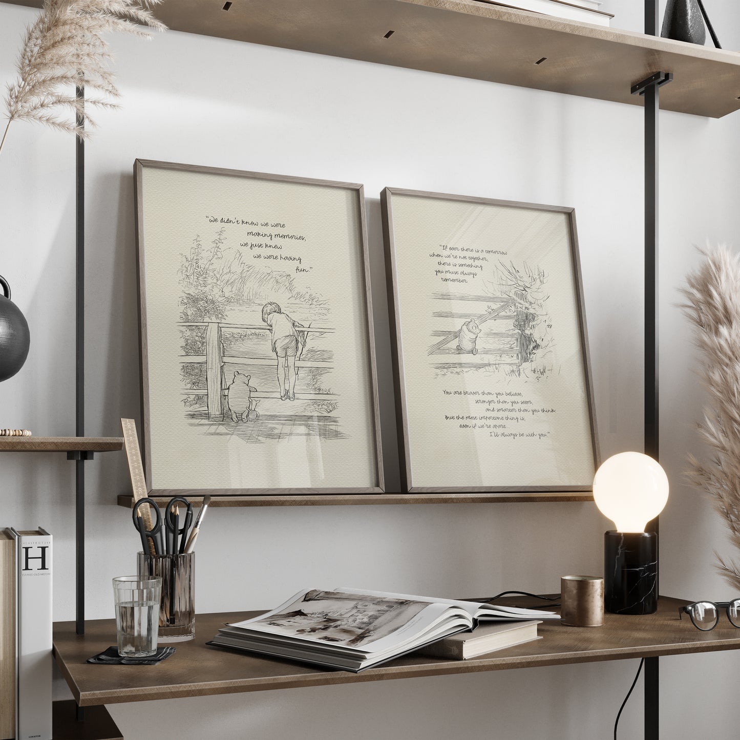 Winnie the Pooh Quote Print: Vintage Style Illustration