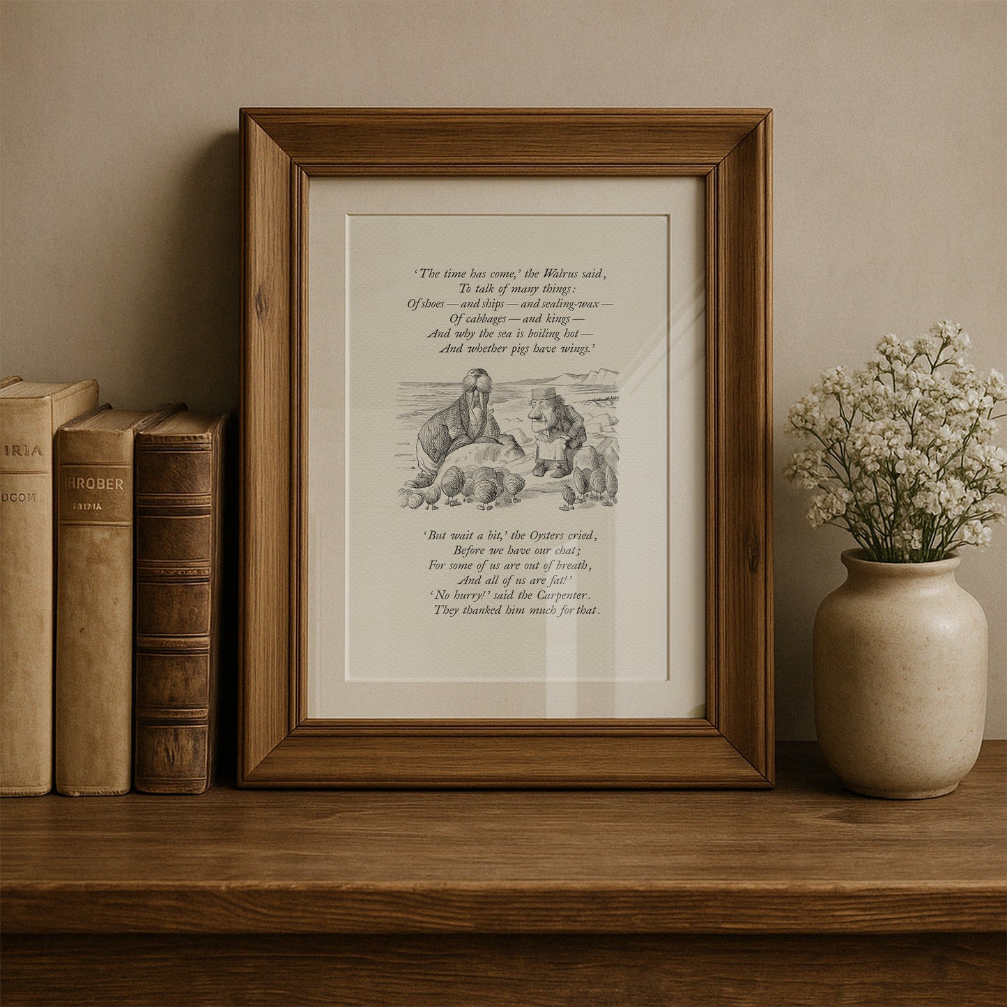 Alice in Wonderland Print: Walrus and Carpenter Classic Wall Art