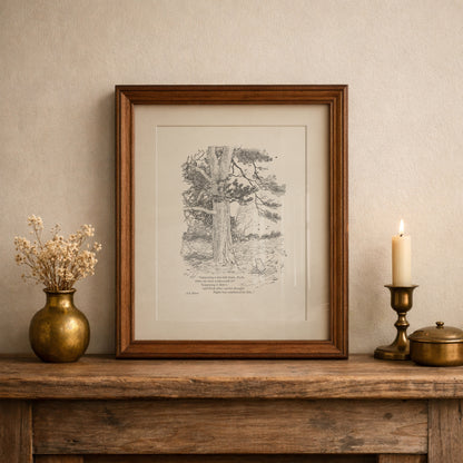 Black & White Winnie the Pooh Piglet Print with Quote, Vintage Style Wall Art , Ideal Gift for Book Lovers