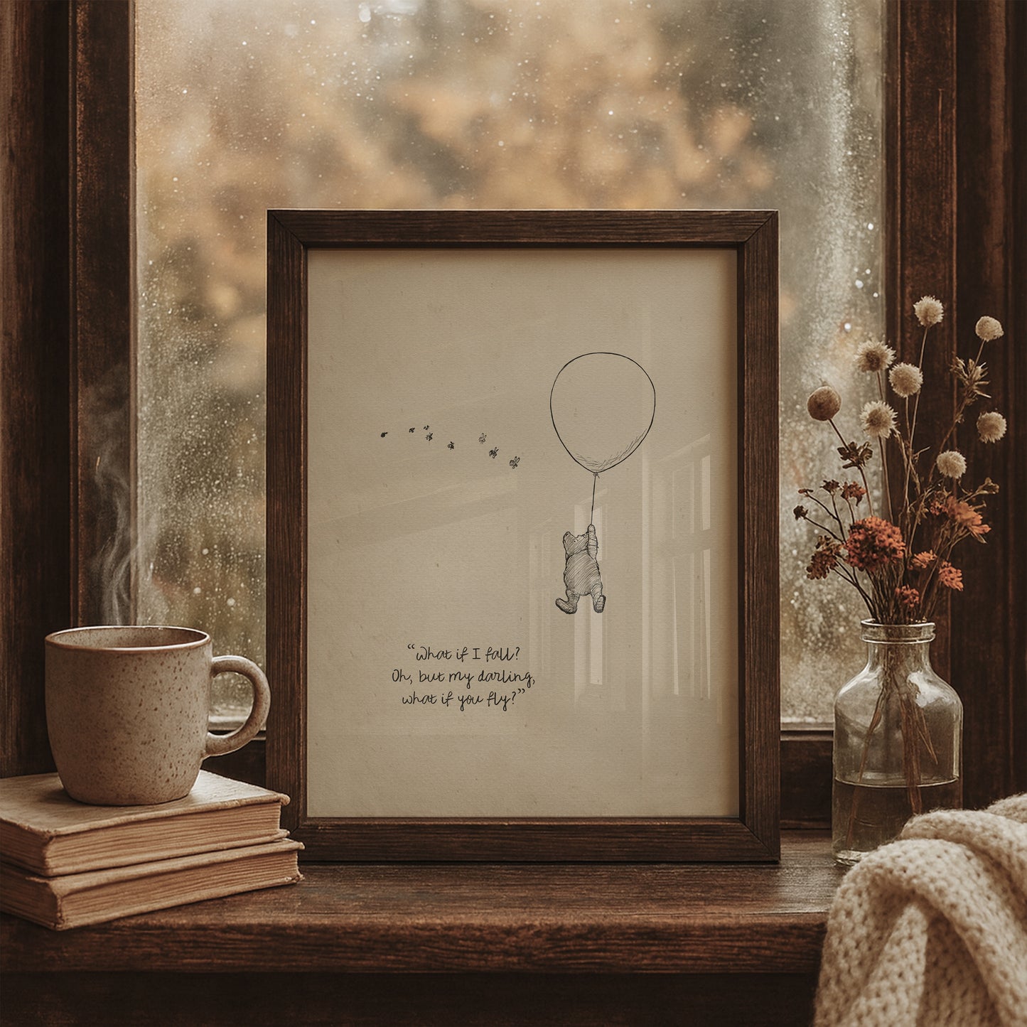 Winnie the Pooh Quote Poster: Classic Vintage Style Art Print
